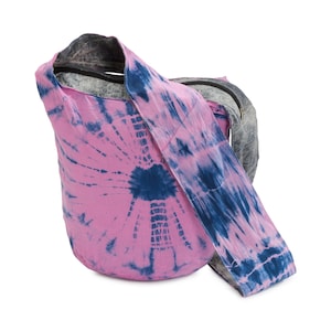 Womens Retro Hippie Hobo Boho Original TIE DYE CROSSBODY Pink Sling Beach Travel Yoga Bag Purse Valentines Gift under 30