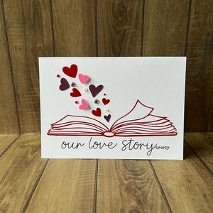 Onze liefdesverhaalkaart | Hartenboek | Valentijnsdag | Jubileum