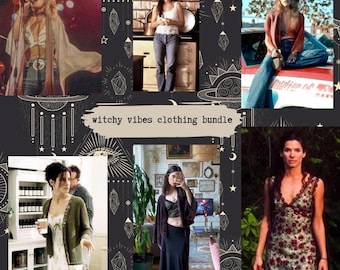 Witchcore Whimsigoth Thrifted Clothing Box or Home Decor Bundle