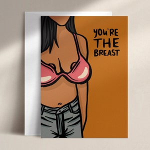 you&#39;re the breast | thank you card | TH0004