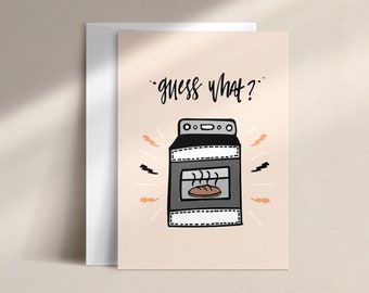 bun in the oven | baby card | DISC0039