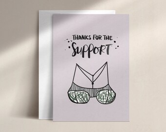 thanks for the support | thank you card | DISC0087