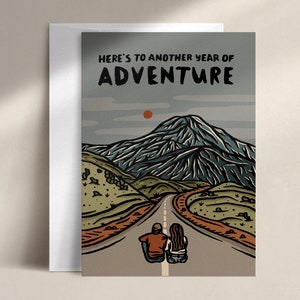 here's to another year of adventure birthday card BD0018 image 1