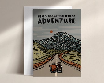 here's to another year of adventure | birthday card | BD0018