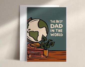 the best dad in the world | father's day card | DAD0003