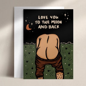 je t'aime sur la lune et vice-versa | carte d'amour | LV0003