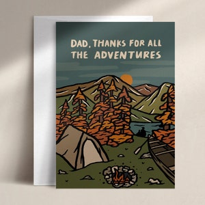 dad thanks for all the adventures father's day card DAD0006 zdjęcie 1