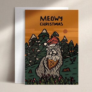 meowy christmas | holiday card | HD0002