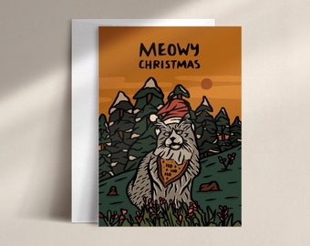 meowy christmas | holiday card | HD0002