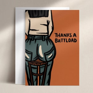 thanks a buttload | thank you card | TH0003