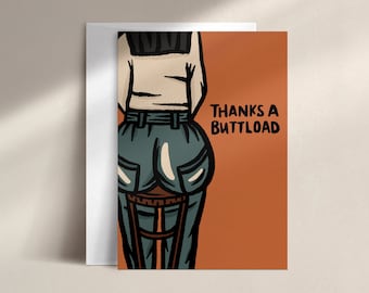 thanks a buttload | thank you card | TH0003