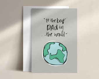 to the best dad in the world | father's day card | DISC0085