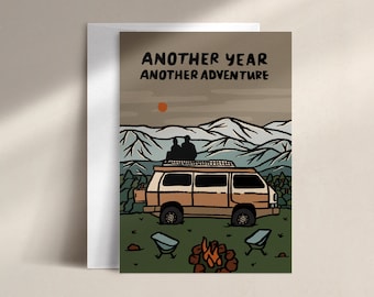 another year another adventure (camper van) | birthday card | BD0020