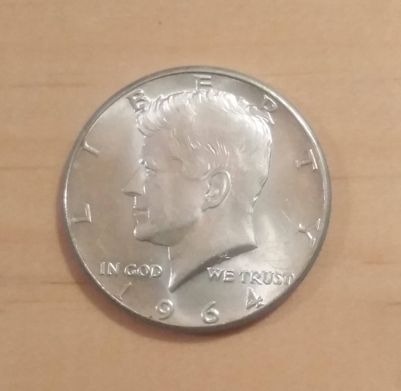 10 x 1964 Kennedy Half Dollar *AU ABOUT UNCIRCULATED* 90/% SILVER see desc.