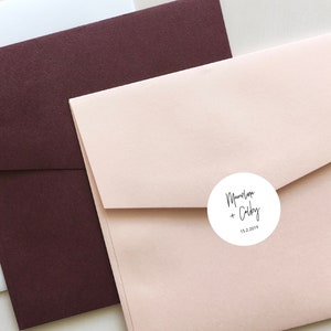 Envelope Sticker With Initials for Wedding Invitation Envelopes