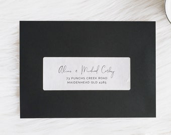 Guest Address Labels for Invitation Envelopes | White Labels Printed with Your Guest Addresses | Personalised Address Stickers for Envelopes