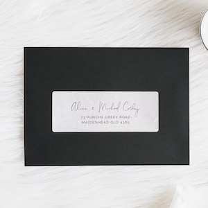 Guest Address Labels for Invitation Envelopes | White Labels Printed with Your Guest Addresses | Personalised Address Stickers for Envelopes