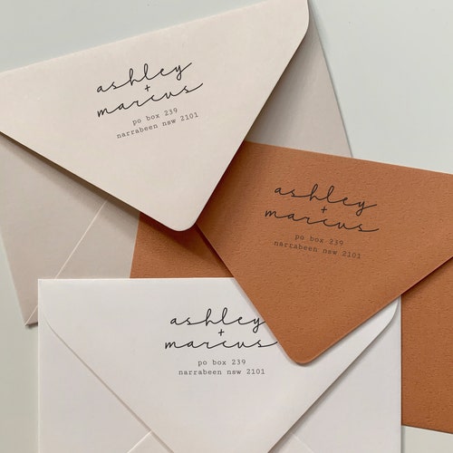 Personalised Envelope Printing for Save the Dates Printed Etsy