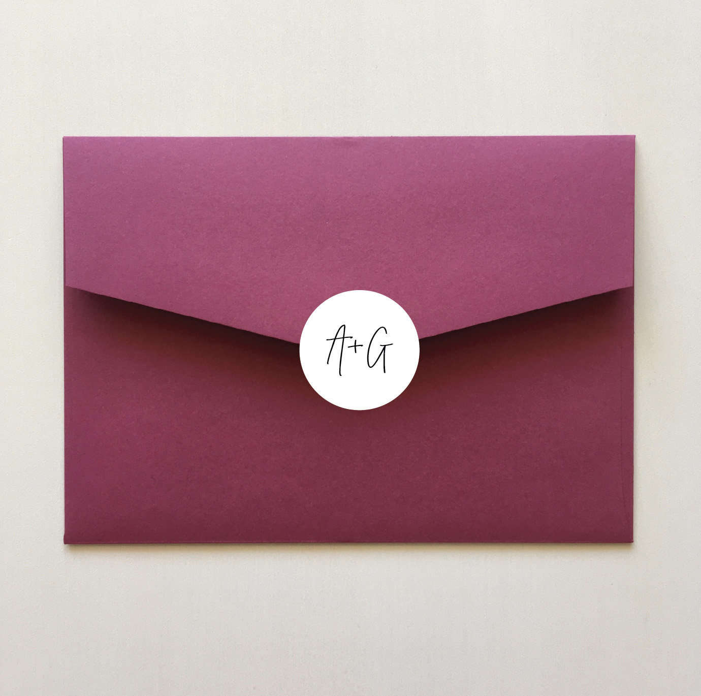 Envelope Sticker With Initials for Wedding Invitation Etsy Australia