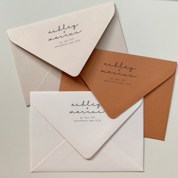 Personalised Envelope Printing for Save the Dates Printed Etsy