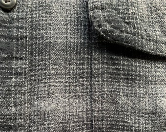 Charcoal Shadow Plaid Cotton Flannel