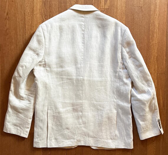 Pale Linen 2 Button Jacket  L - image 4