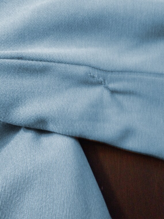 1950s Wool Gabardine Sky Blue Airlines Workwear P… - image 8