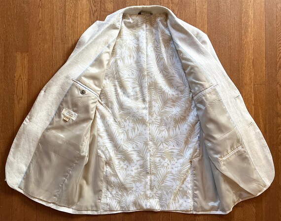 Pale Linen 2 Button Jacket  L - image 5
