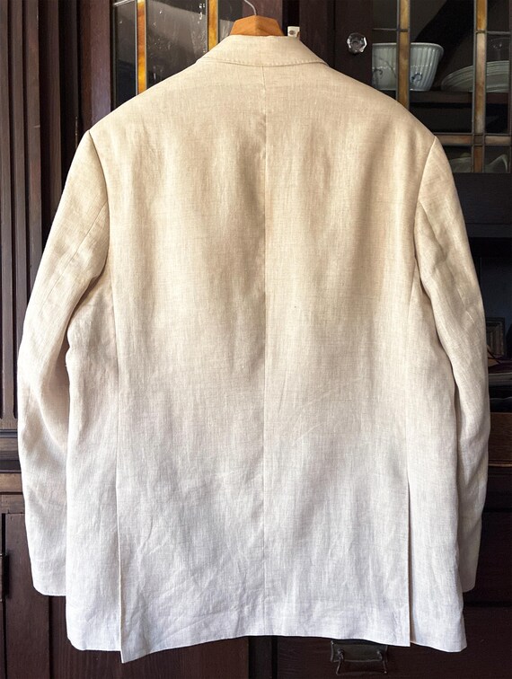 Pale Linen 2 Button Jacket  L - image 2