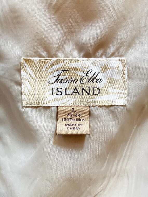 Pale Linen 2 Button Jacket  L - image 7