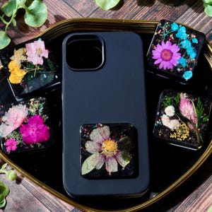 Orgonite EMF Protecting Cell Phone and iPad Sticker w/ Shungite, Black Tourmaline and More for 5g Wifi Protection