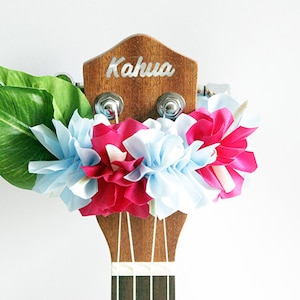 Ukulele lei /Ukulele Accessories, Ukulele strap, Ukulele gift, Ukelele strap, Ukulele case, Uke, Music gift, Music teacher gift, Ribbon lei,