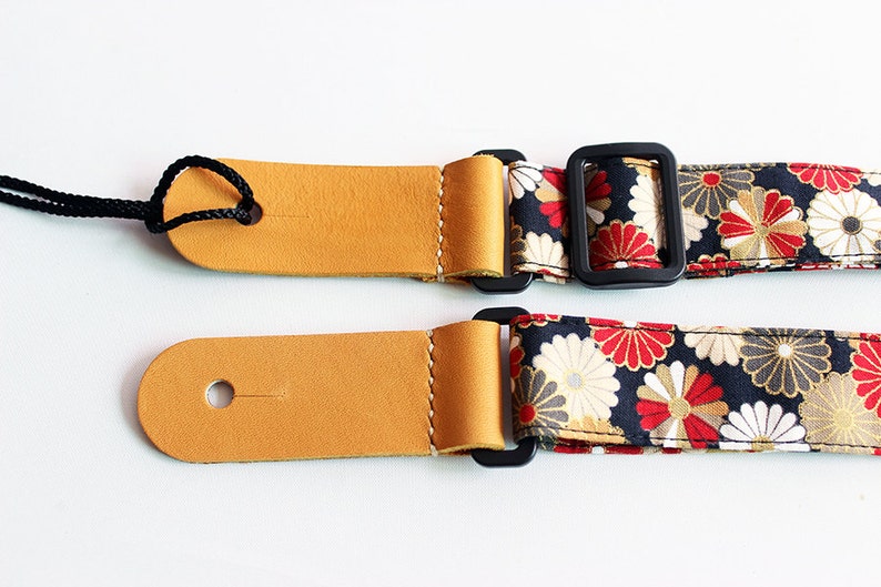 Ukulele Strapkimono Blackukulele Straps Japanese Etsy