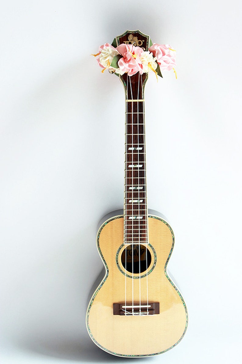 Ukulele lei / Ukulele gifts Ribbon leis Hawaiian crafts Etsy