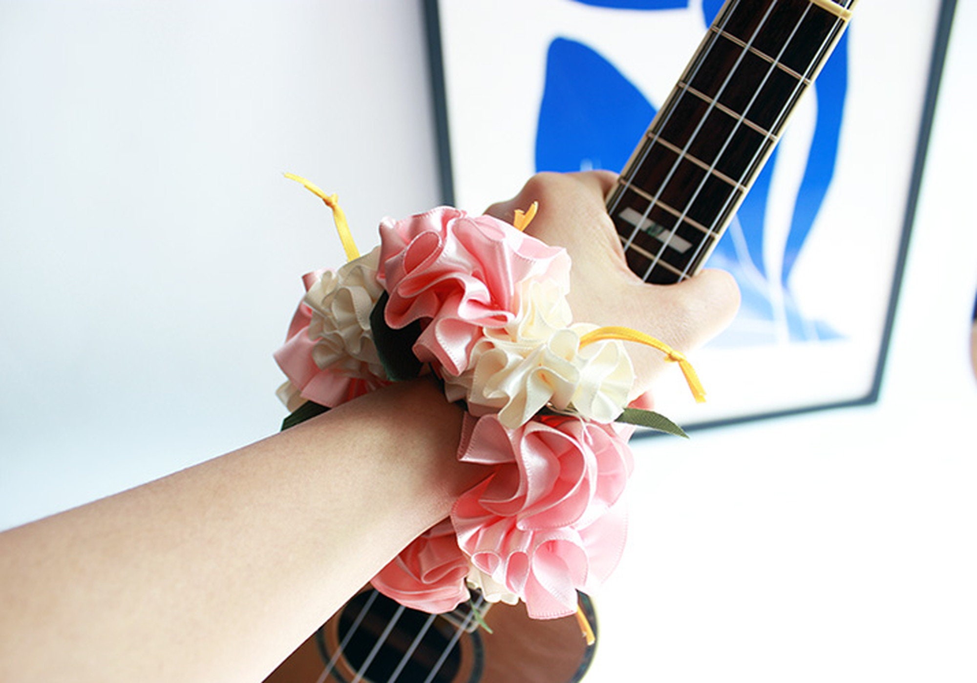 Ukulele lei / Ukulele gifts Ribbon leis Hawaiian crafts Etsy