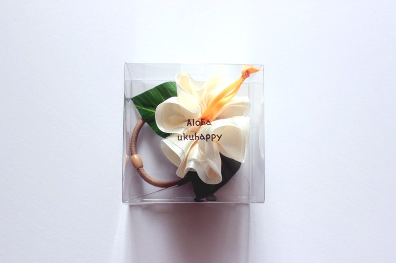 3ways hibiscus haarband wit, paardenstaarthouders, Hawaiiaanse haarboog, Hawaiiaanse haarclip, luau party, strandhaarband, tropische accessoires add a gift box