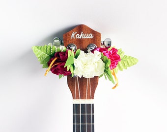 Ukulele lei /Ukulele Accessoires, Ukulele band, Ukelele cadeau, Ukelele band, Ukelele koffer, Uke, Muziek cadeau, Muziek leraar cadeau, Lint lei,