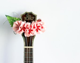 Ukelele lei / Ukelele riem, Ukelele cadeau, Lint leis, Muziekleraar cadeau, Ukelele Accessoires, Ukelele Decor, Uke, Ukelele, Hawaiiaanse geschenken