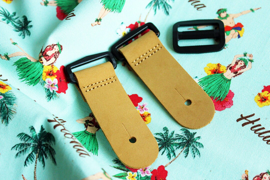 Ukulele Strap Kit, Leather Strap Ends,uke Strap,leather Tabs,leather