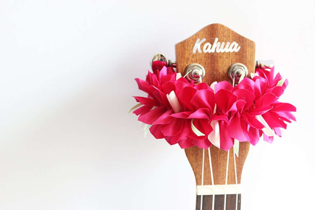 Ukulele lei / Cadeaux ukulélé, Accessoires ukulélé, Ruban leis