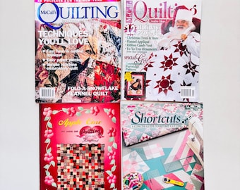 Lot Of 4 Quilting Magazines-McCall"s X 2 ( 140 Pages total ) Apple Core Quitting ( 17 pages) Shortcuts (50 pages) Bk-21