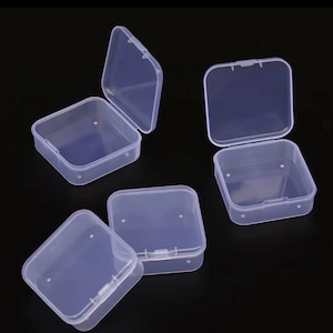 60 Small Plastic Boxes 1.75 X 1.75 Cm X 0.75 craft Organizer Plastic Box  Nail Jewelry Bead Storage Container US Seller Bx-246 -  Canada