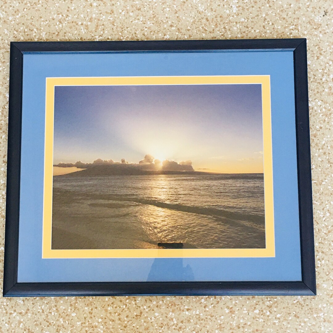 Hawaiimaui Island Sunset Real Picture Custom Framing by Aaron Brothers