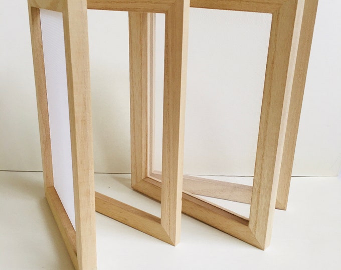thumbnail image 2 of 3 Pieces Paper Wooden Mold Making Screen Kit Size On 2 of 9