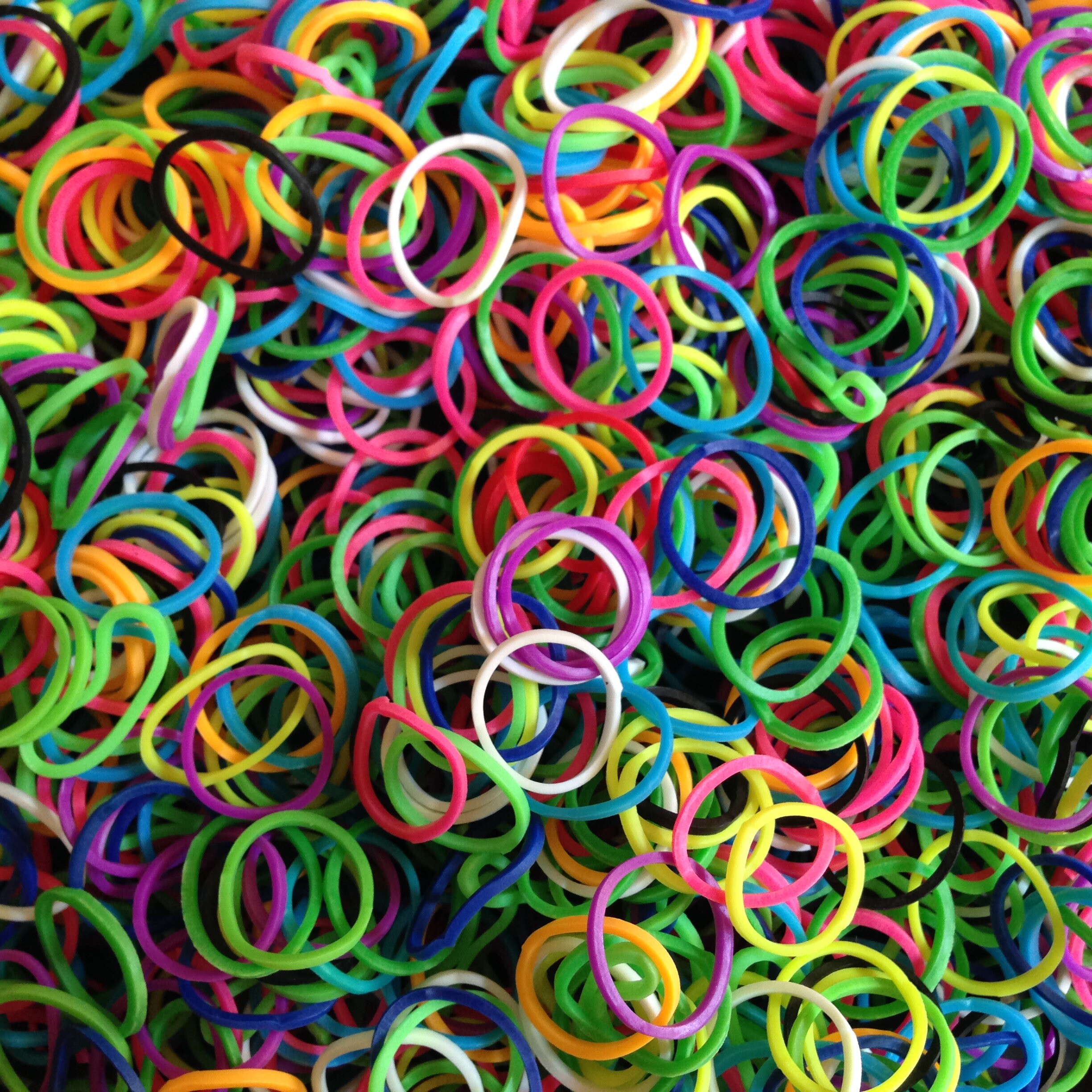 5000 Rubber Bands 50 Colors refill for DIY Loom Bracelet Kit W Chips / Glow  in Dark / Glitter /skin Color/ Snow Dot D-15 