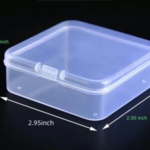 40 small Plastic boxes ( 2.95 in x 2.95 in x 1.02 in )Craft Organizer Plastic Box Nail Jewelry Bead Storage Container US Seller Bx-267