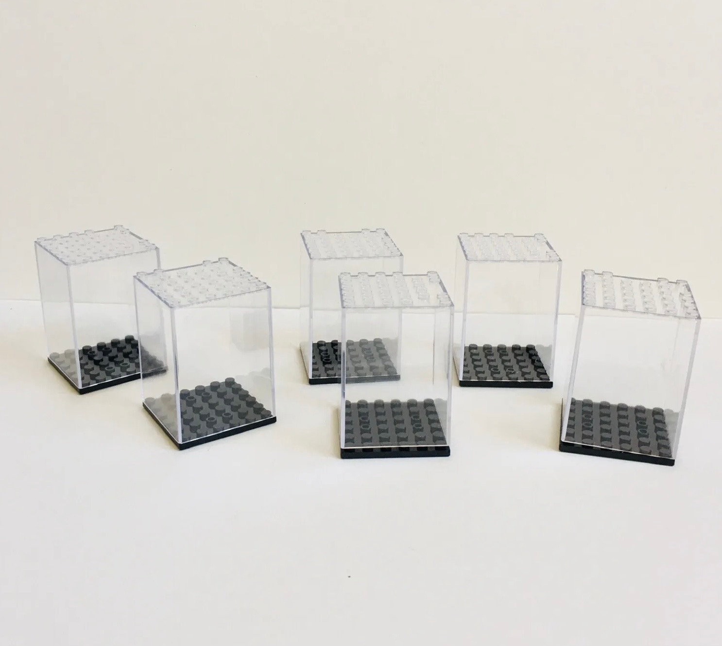 Set of 6 Acrylic Display Case for Minifigures Stackable ( Cases Only ...