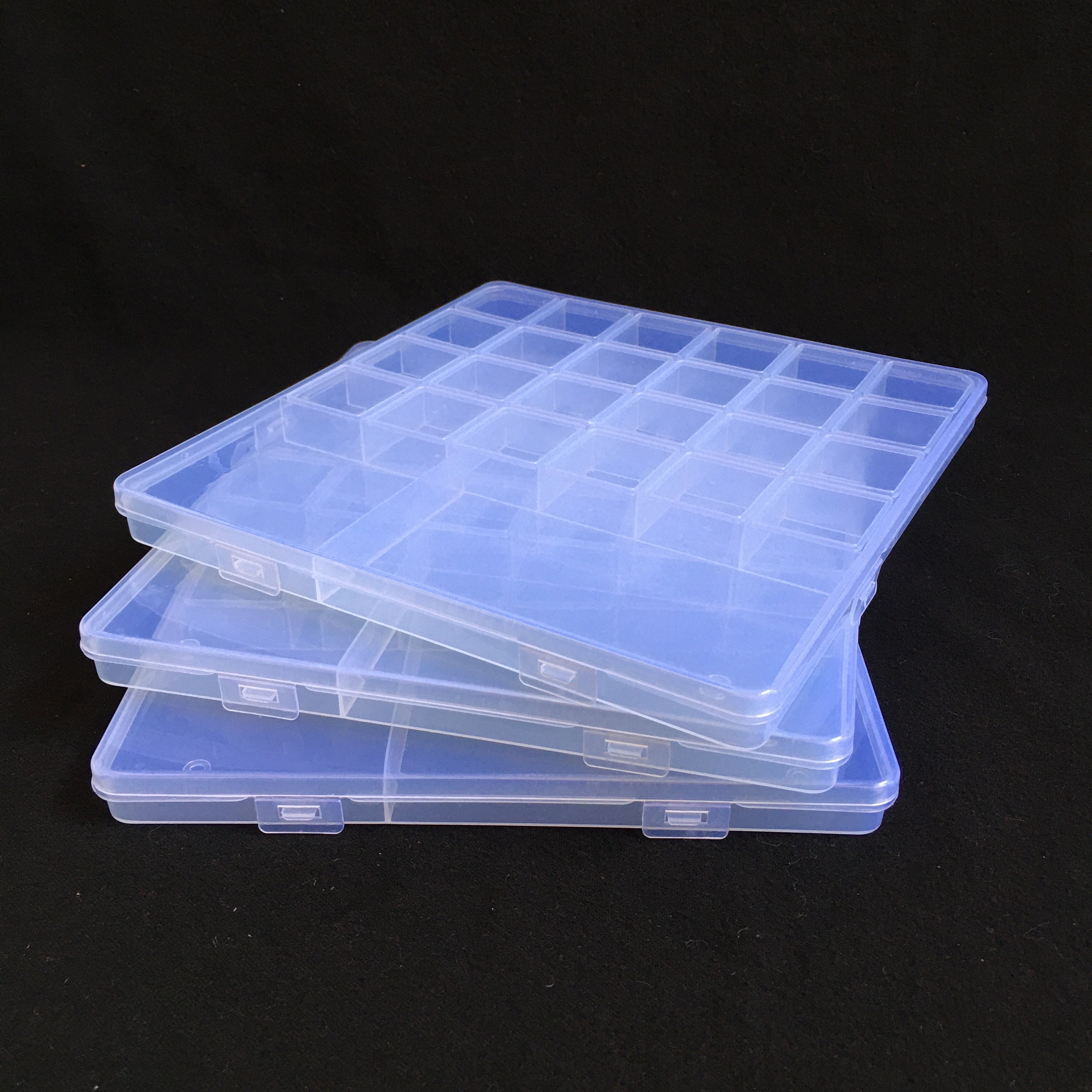Clear Plastic Pastel Bead Organizer Box Jewelry Container Bead Assortment  Box With Beads Bead Storage Box Containers With Fixed Dividers 