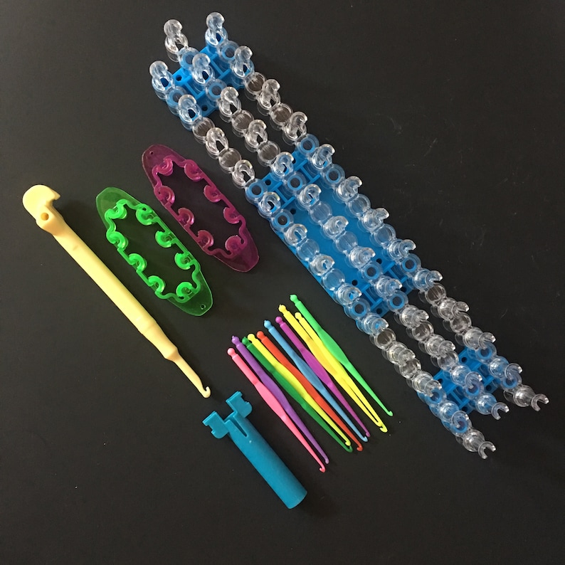 Rainbow Rubber Loom Bands Bracelet DIY Replacement Tool Kit Etsy