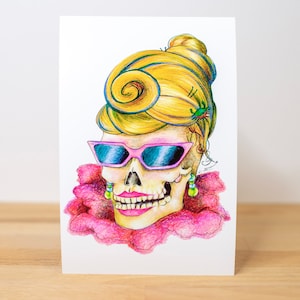 Print - &quot;Baltimore Hon Skull&quot; by Beth Emmerich
